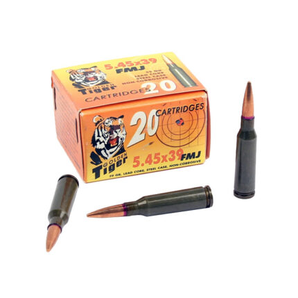 A box of Golden Tiger 5.45x39mm ammo 5.45x39 5.45