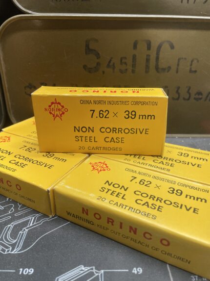 Norinco yellow box steel cased steel core 7.62x39mm