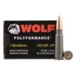 7.62x39mm Wolf Hollow Point HP Russian 123 Grain Non-Corrosive (NO TAX OUTSIDE OH) FREE SHIPPING ON $199+