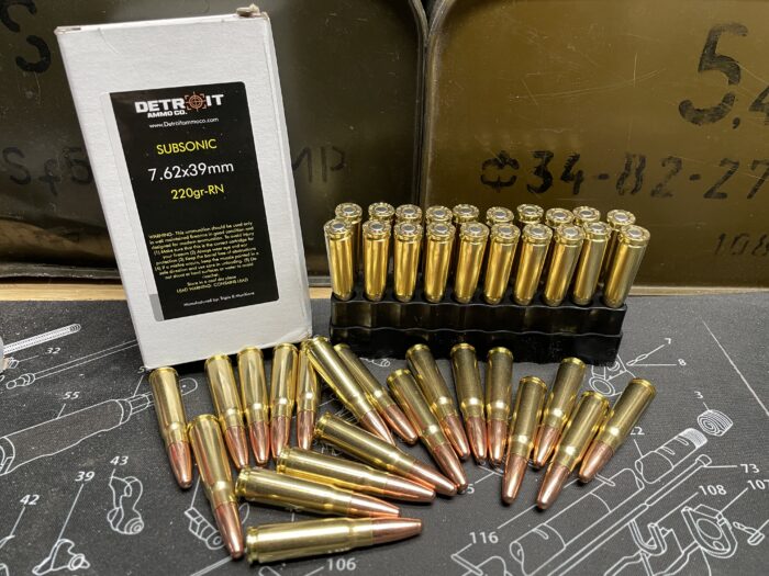 subsonic 7.62x39mm ammo