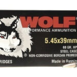 Wolf Performance 5.45x39mm Ammo 60 Grain HP 545 Steel – 20 Rounds (NO TAX OUTSIDE OH) FREE SHIPPING ON $199+