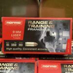 Norma 9mm Ammunition 65 Grain FMJ Frangible 50 Rounds (NO TAX OUTSIDE OH) FREE SHIPPING ON $199+