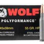 Wolf Hollow Point 55 Grain 5.45x39mm Steel – 20 Rounds (NO TAX OUTSIDE OH) FREE SHIPPING ON $199+