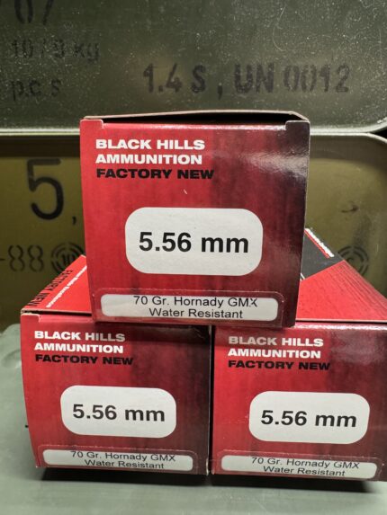 Black Hills 5.56x45mm 70 Gr Hornady GMX